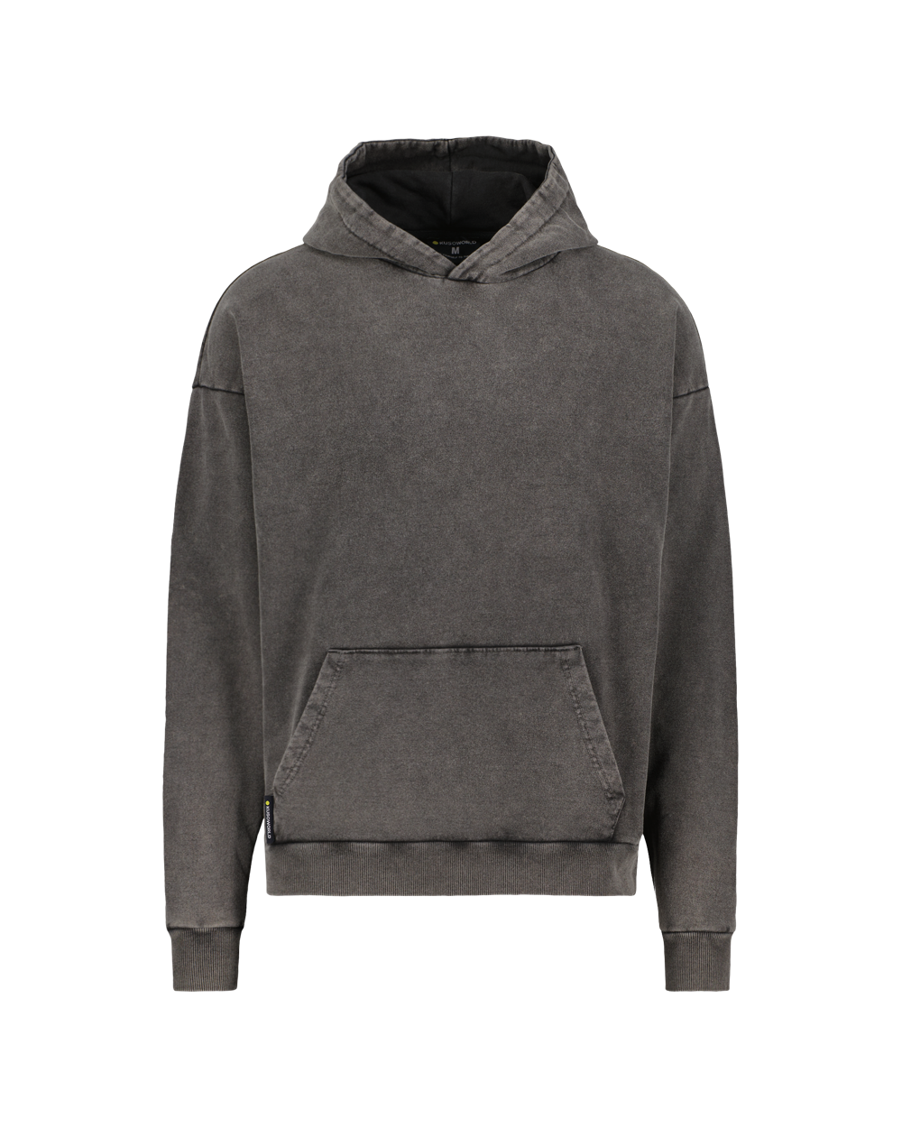KUSOWORLD Hoodie Raw Washed Black