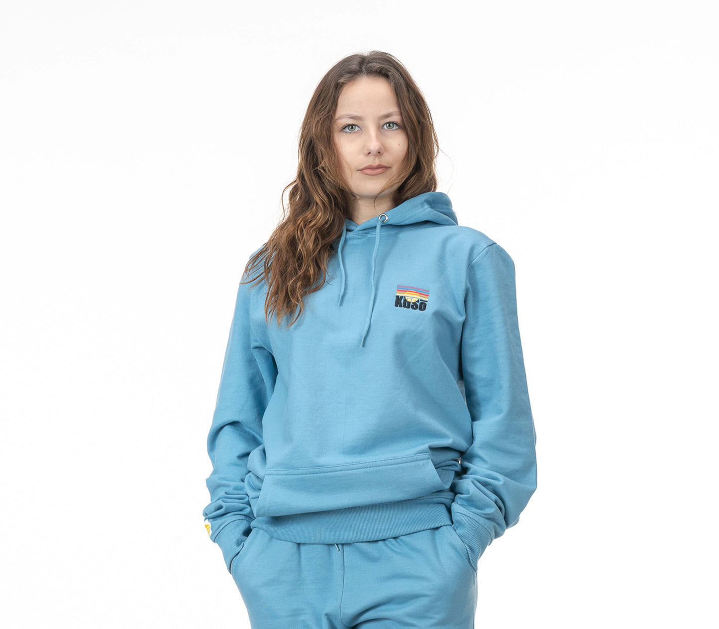 Kusoworld Hoodie Light Blue