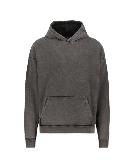 KUSOWORLD Hoodie Raw Washed Black