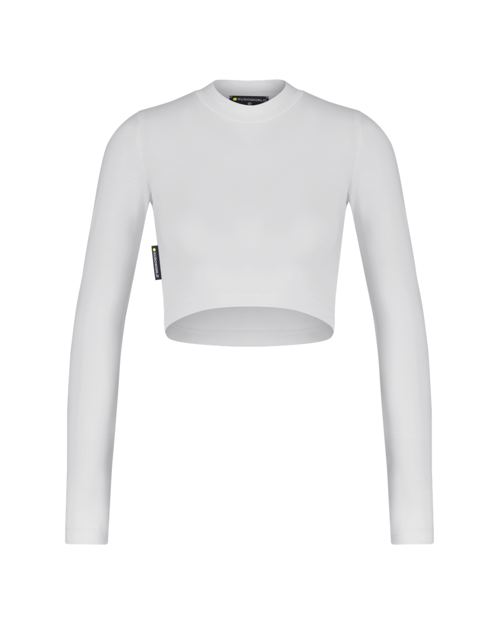KUSOWORLD Cropped Longsleeve Raw Weiss