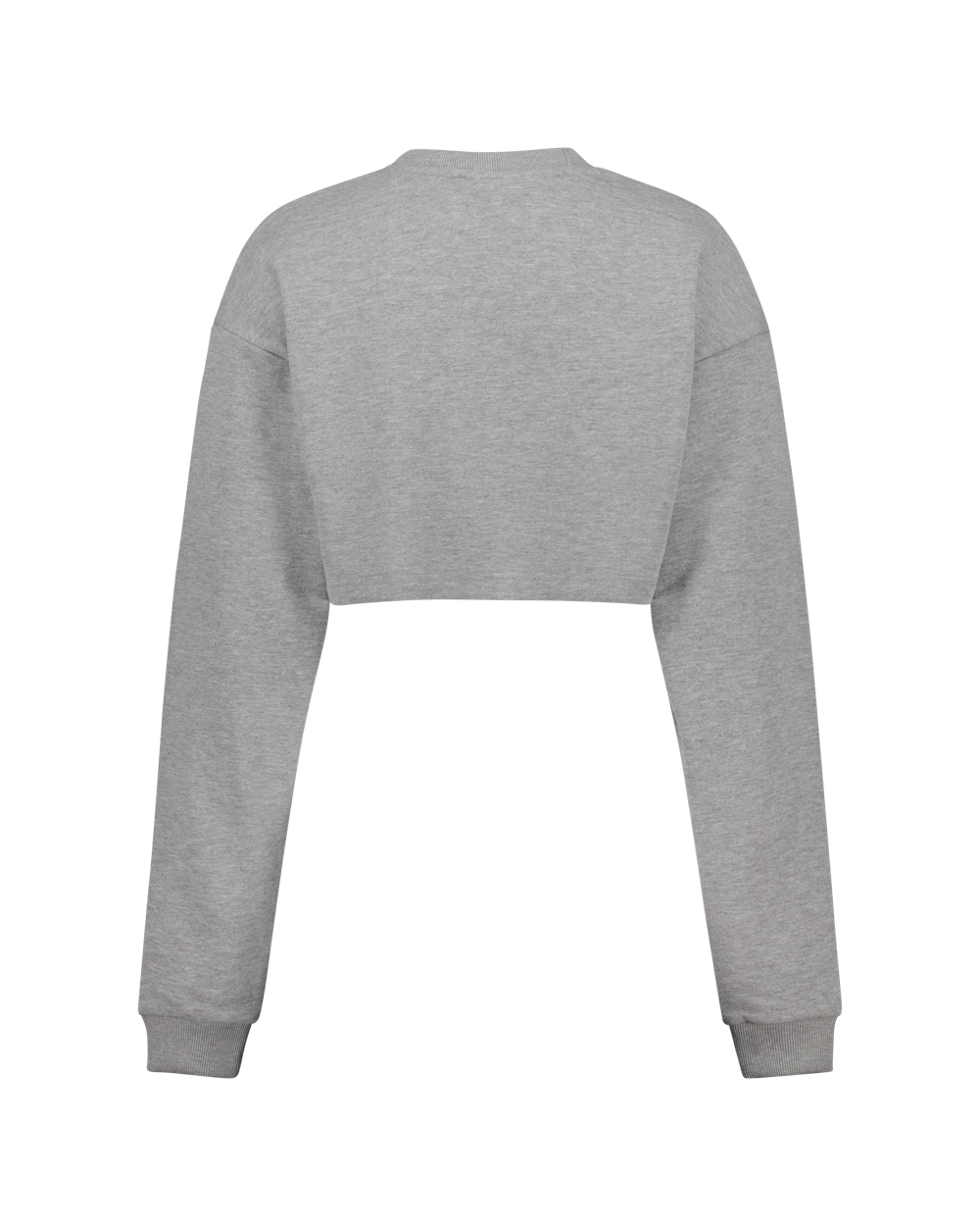 KUSOWORLD Cropped Sweatshirt Raw Grau