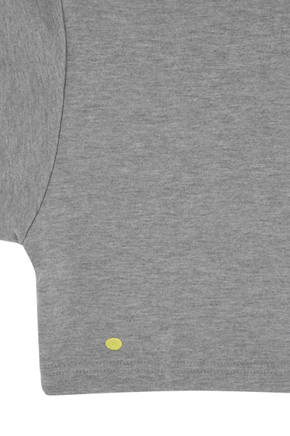 KUSOWORLD Cropped Sweatshirt Raw Grey