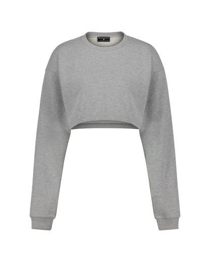 KUSOWORLD Cropped Sweatshirt Raw Grey – Kusoworld Apparel KUSOWORLD Cropped Sweatshirt Raw Grey – Kusoworld Apparel